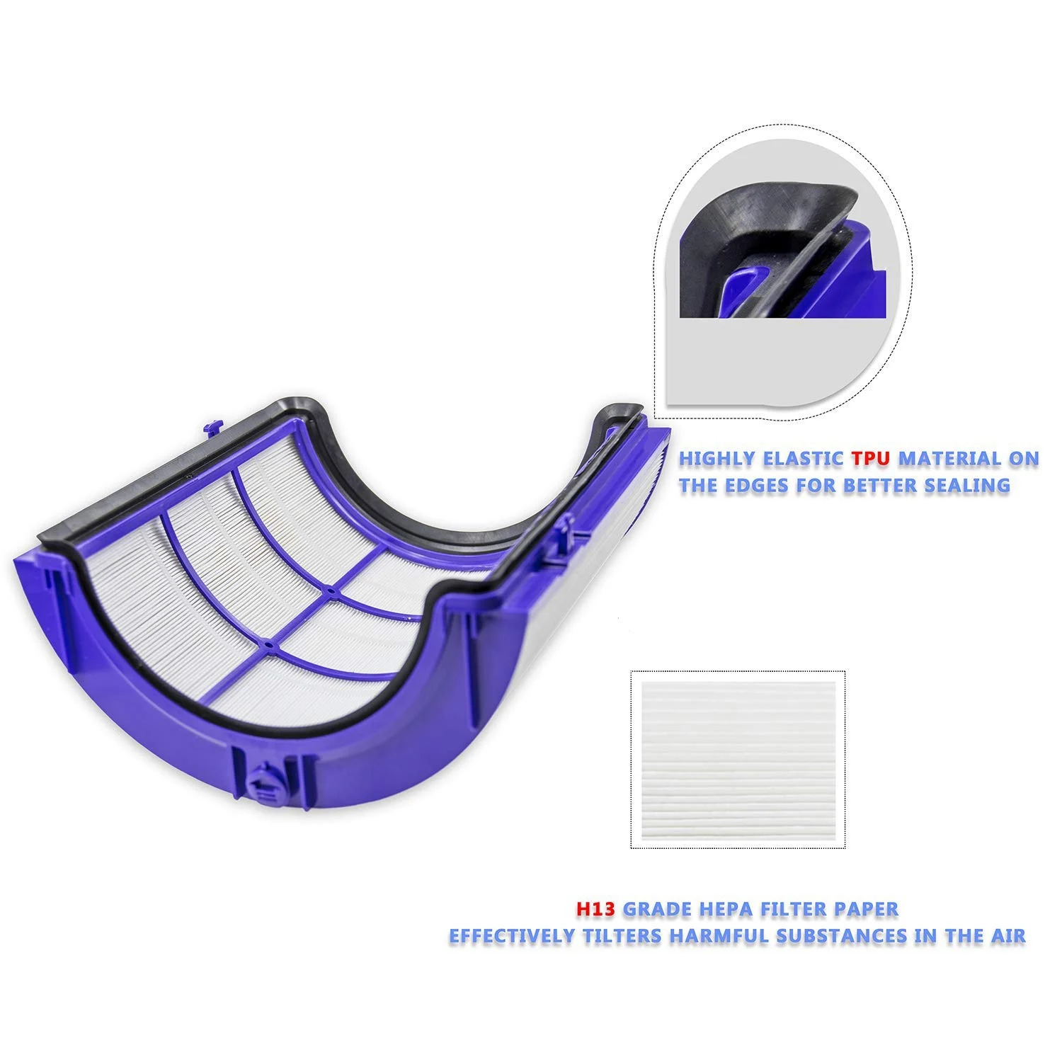 

Набор сменных фильтров Hepa для очистки воздуха Dyson TP04 TP05 HP04 HP05 DP04