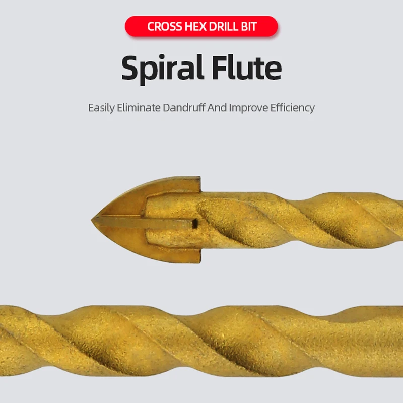 Набор крестообразных шестигранных сверл ABAOTE пила треугольное сверло из сплава