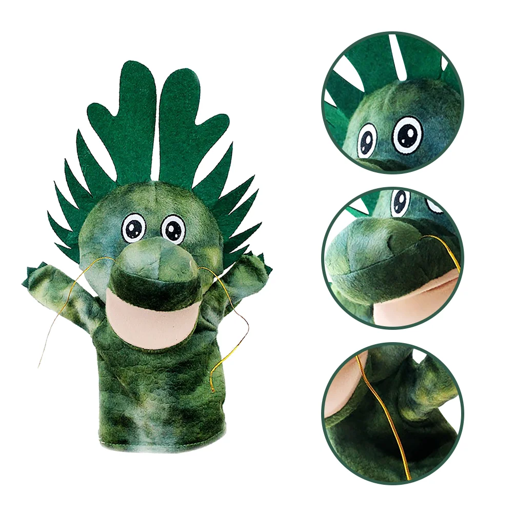 

Plush Hand Puppet Dragon Hand Puppet Adorable Animal Hand Puppet Kids Plush Plaything for Kids Families