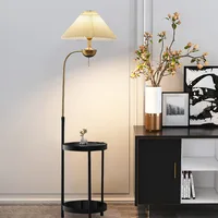 New Modern Minimalist Living Room Wireless Charging Floor Lamp Nordic with Coffee Table Bedroom Bedside Iron Remote Control Lamp