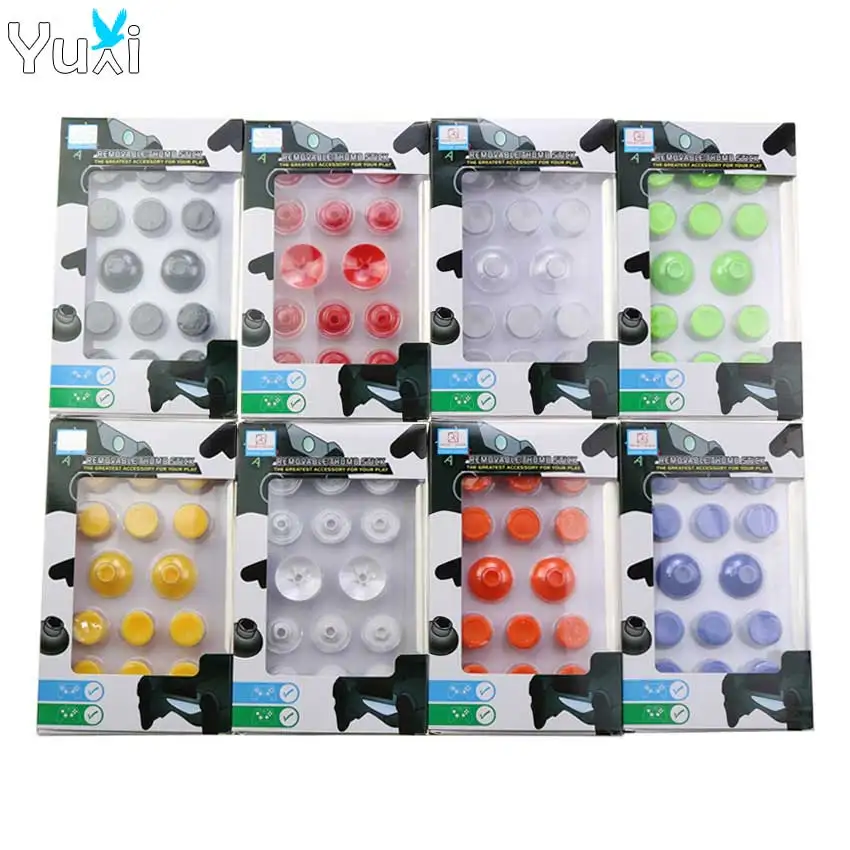 

YuXi 14 в 1 съемный колпачок для захвата большого пальца для PS5 PS4 аналоговые колпачки для аналоговых пальцев для XBox One Series X s грибовидный джойсти...