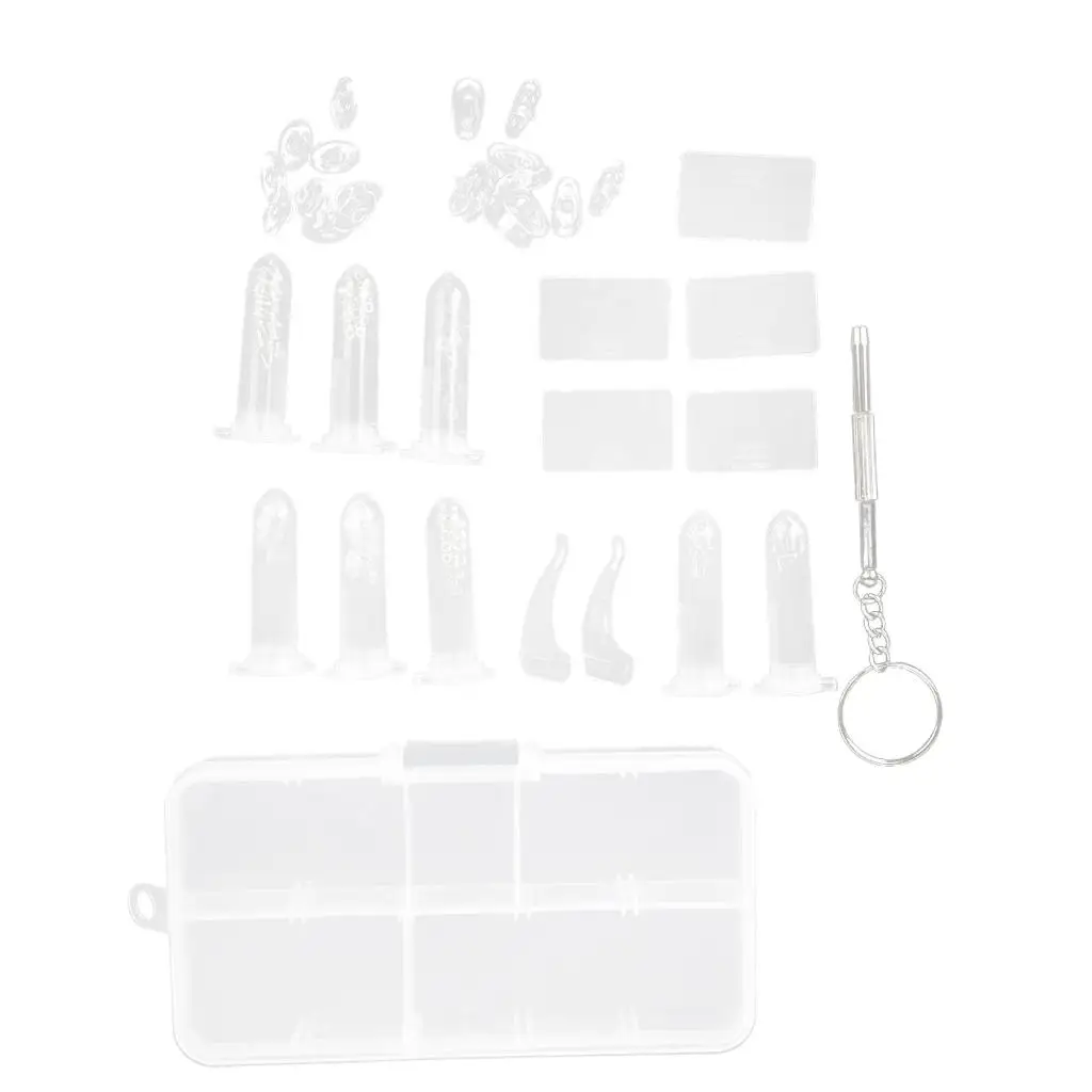 Spectacle Eyeglasses Eyewear Nose Pad Screws Nuts Repair Tools Accessory Kit