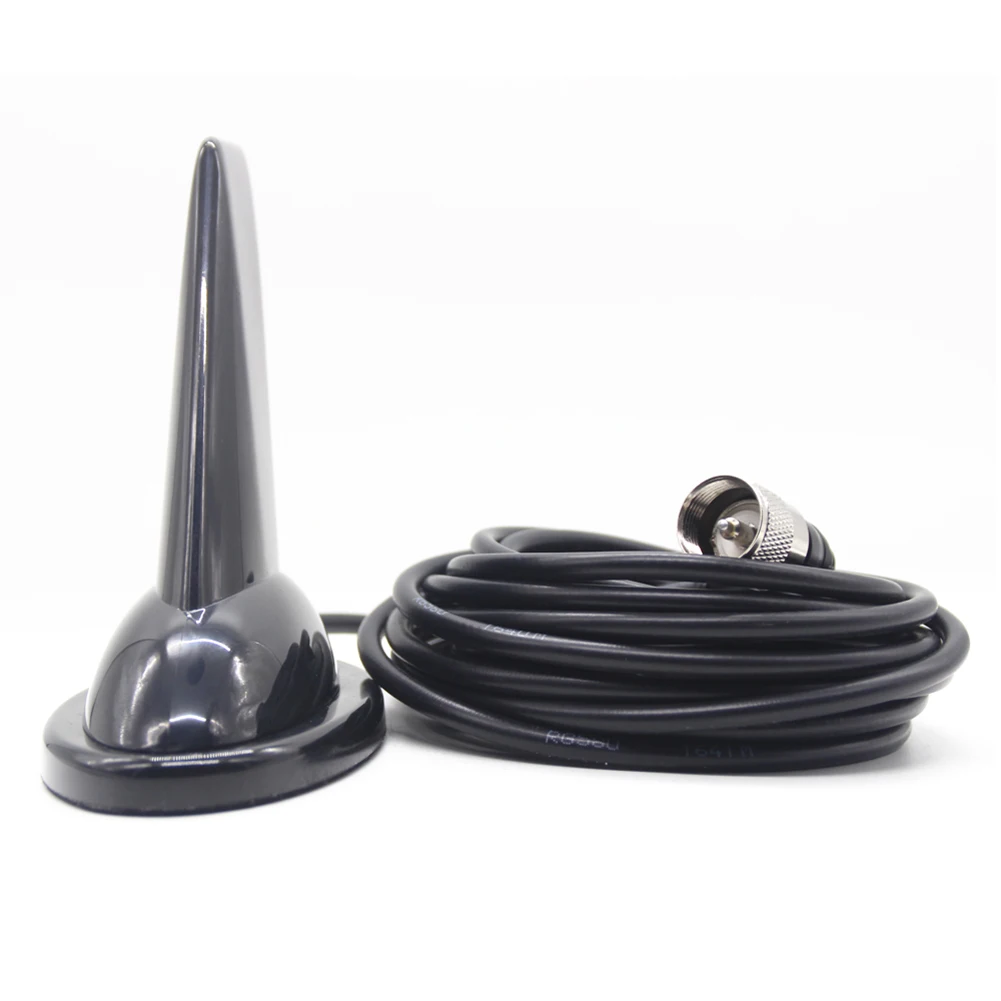 Gtwoilt PL-259 to N SMA BNC Shark Fin Design VHF UHF 144/430Mhz Dual Band Antenna for QYT KT-7900D 8900 BJ-328 BJ-318 BAOFENG