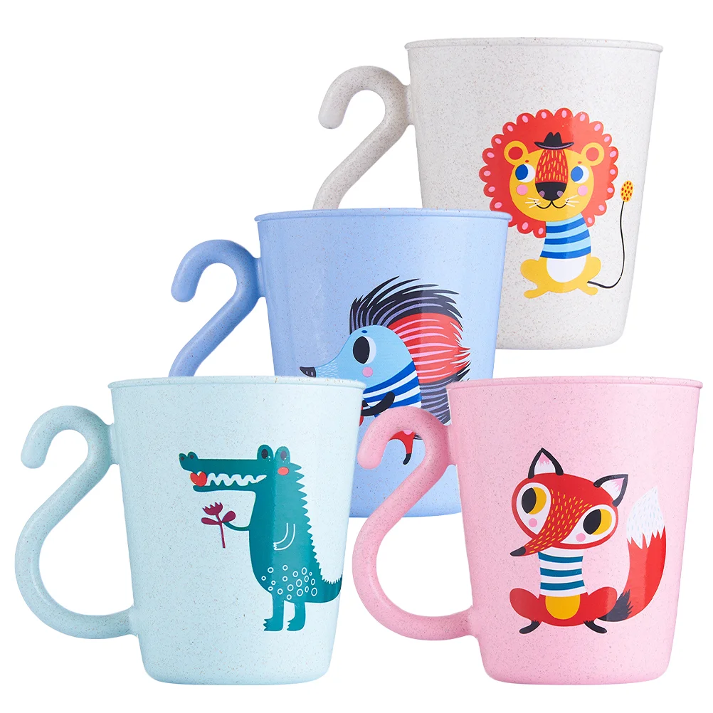 

Cup Cups Bathroom Drinking Water Holder Mugs Tumbler Straw Mouthwash Wheat Unbreakable Glasses Tumblers Toothpaste Rinsing Stand