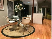 270x270cm rug round natural jute handmade reversible carpet decor modern living area rugs