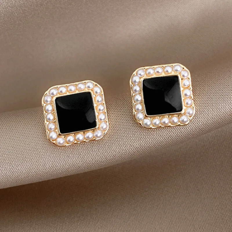 

Korean Dangle Earrings Pendants Women's Crystal Earrings Hollow Ear Drop Earrings aretes de mujer