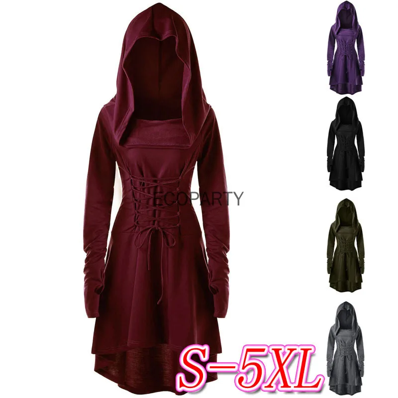 Карнавальное женское готическое платье мини с ведьмой эльфием Ниной корсет