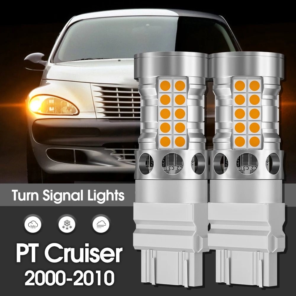 

Светодиодные Поворотники Canbus (2 Шт.) Для Chrysler PT Cruiser 2000-2010, Желтые, 12В/24В, Высокая Интенсивность 6500Лм, 18Вт