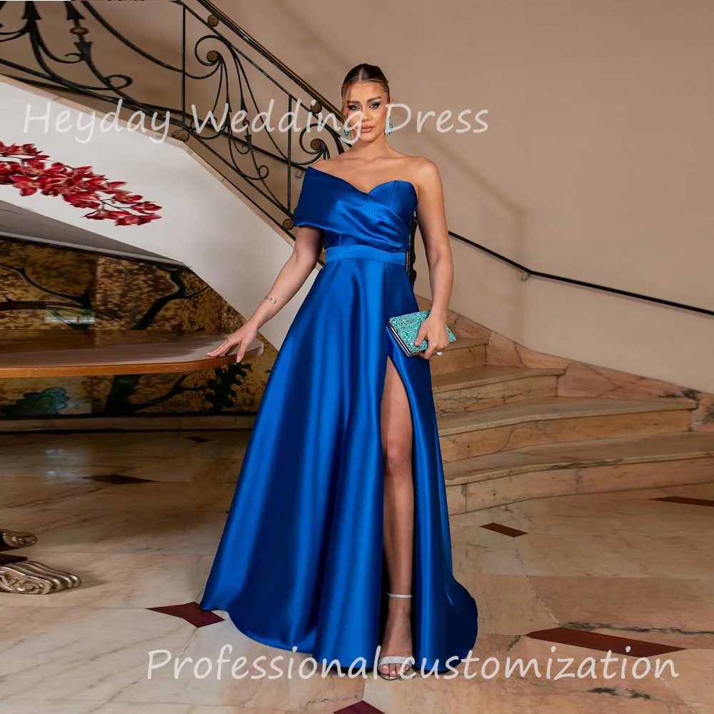 Женское атласное вечернее платье Heyday элегантное трапециевидной формы с коротким