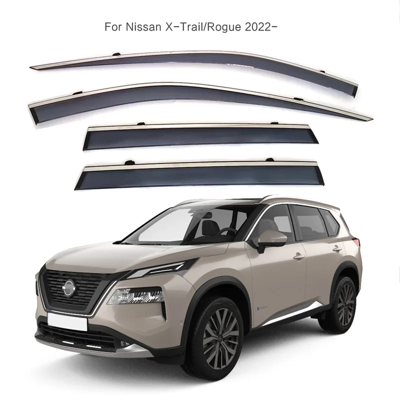 

Дефлекторы дверей и окон для Nissan X-Trail/Rogue 2022-on T33, оконный вентиляционный козырек, защита от дождя