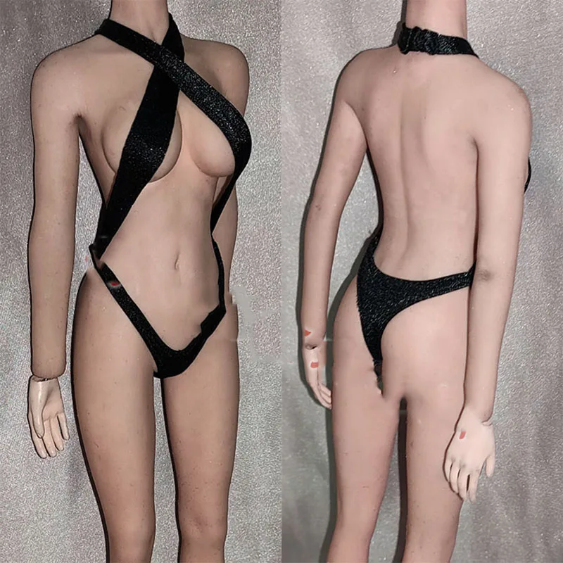 

Лидер продаж 1/6, сексуальный купальник, бикини, сиамский купальник на бретельках, для спа, курорта, морского берега, подходит для 12 дюймов, Же...