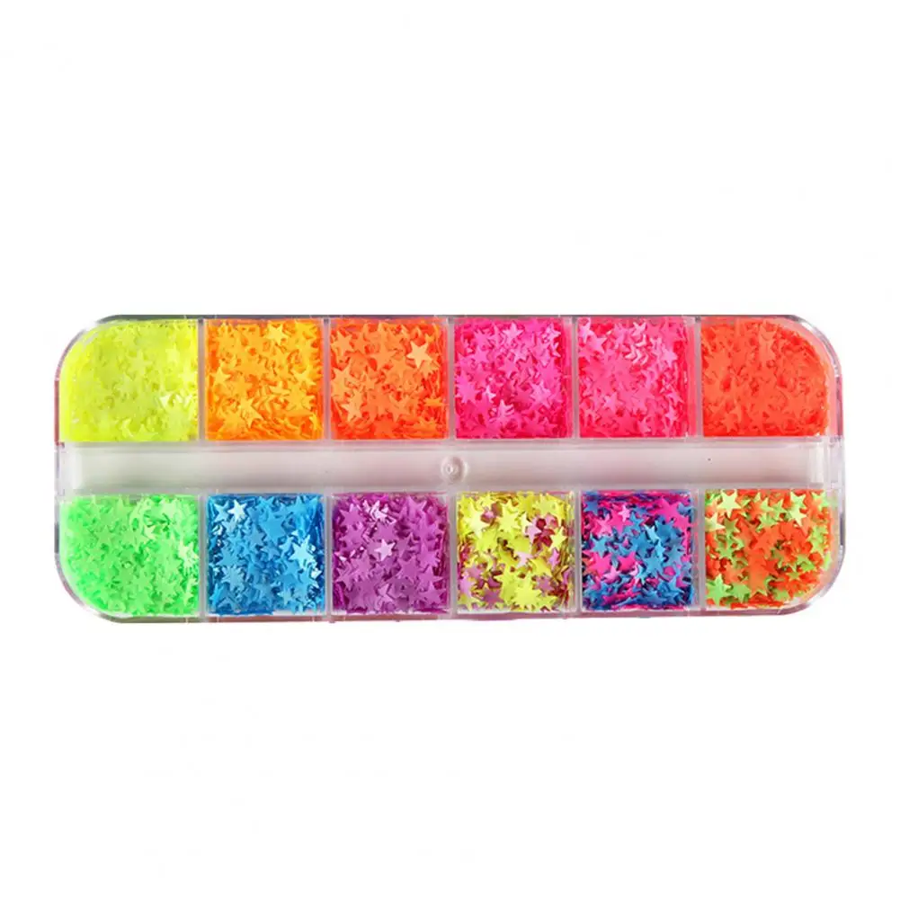 

1 Box Good Plastic Sufficient Quantity Shining Nail Ornament DIY Manicure Designs Birthday Gift Nail Ornament Nail Sequins