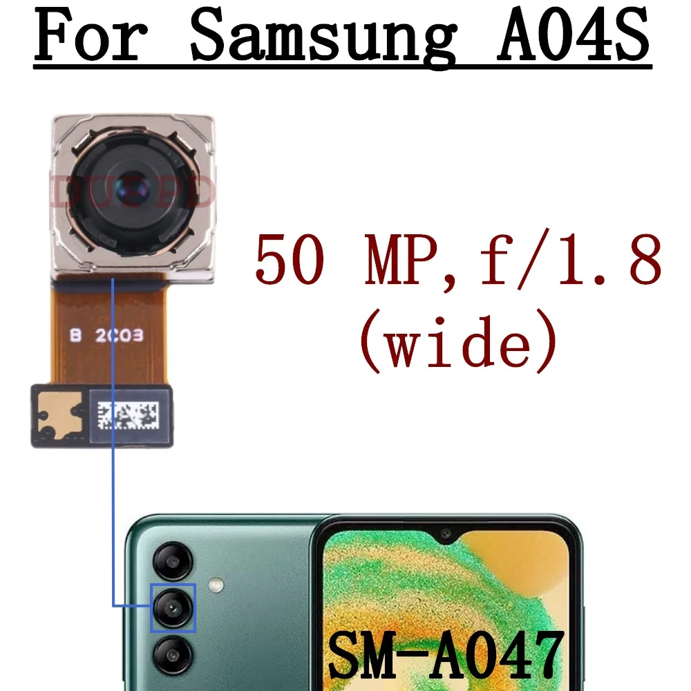 Передняя Задняя камера для Samsung Galaxy A04s SM-A047F A047M задняя широкая макро глубина