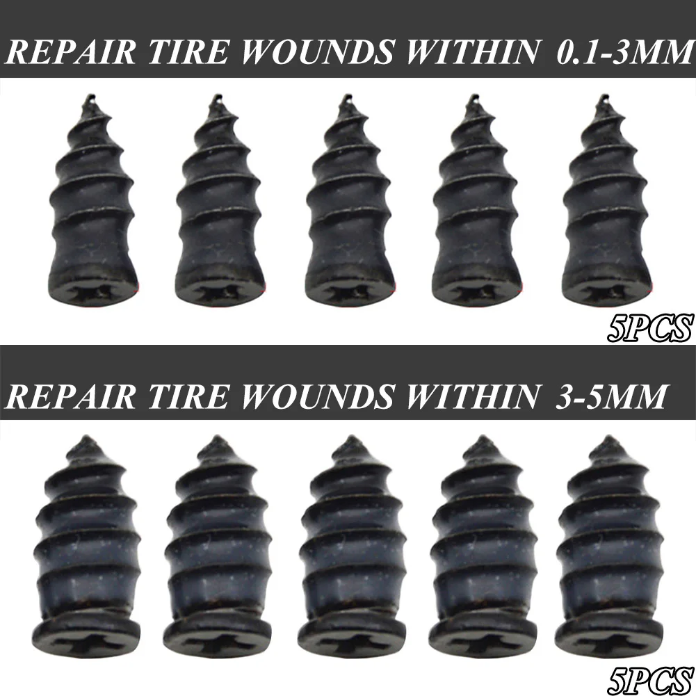 Комплект для ремонта шин автомобиля, мотоцикла, велосипеда, 10-упаковка, резиновые гвозди, вакуумный ремонт шин, заглушка для ремонта проколов, уплотнение полосы