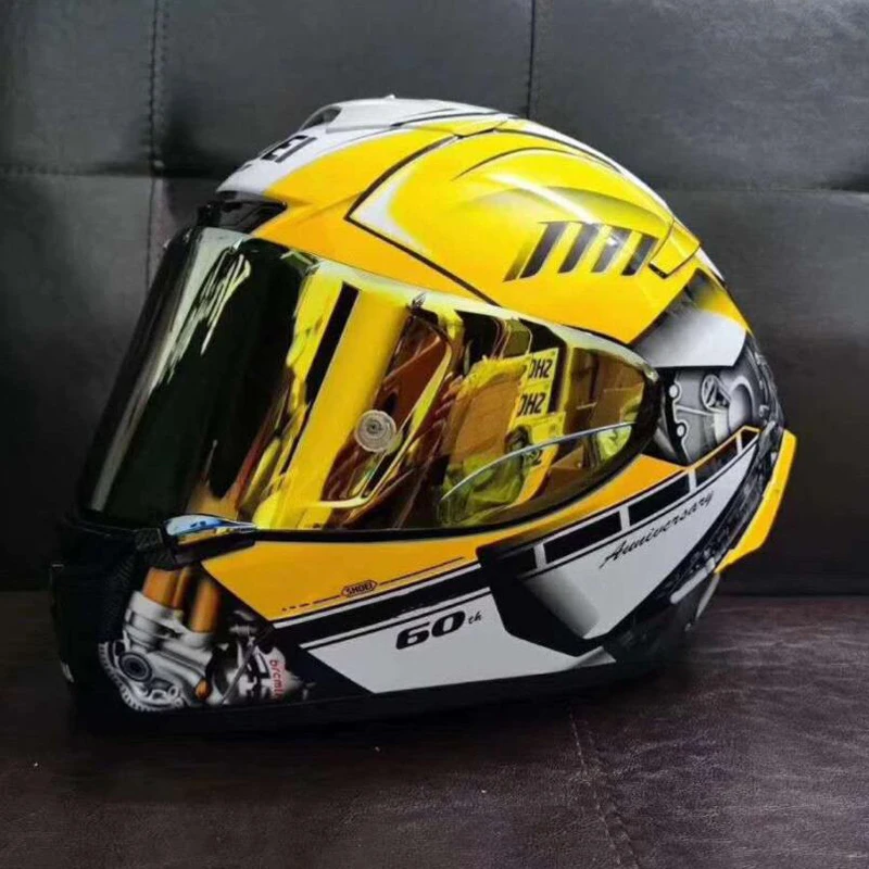 

Мотоциклетный шлем на все лицо, семейный шлем X14, желтый HA, для езды на мотоцикле, гоночного шлема для мотоциклиста