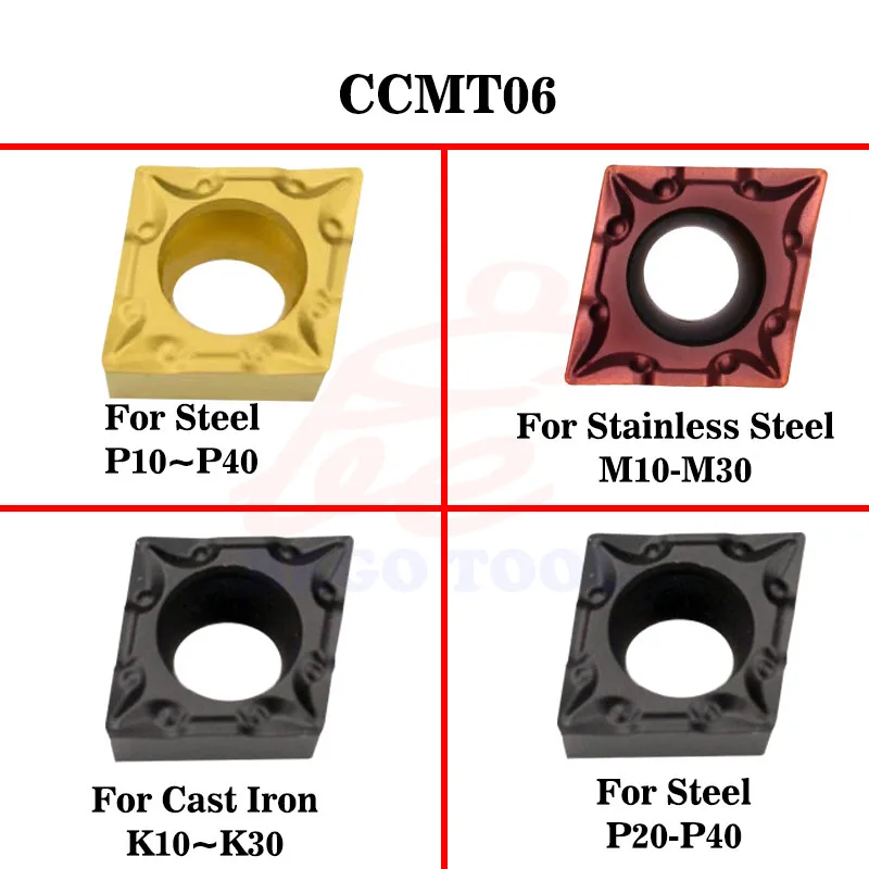 

Cnc Carbide Inserts Turning Tools Lathe Cutters Blade CCMT 060204 060208 Tungsten Steel Knife Bits Lathe Tips Turning Insert