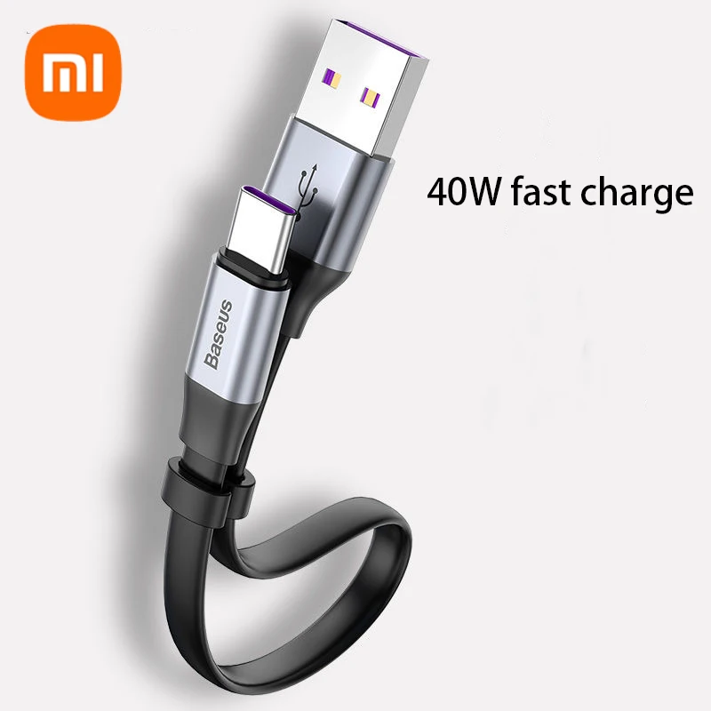 

Кабель зарядный Xiaomi Baseus USB Type-C, 5 А, для Huawei P30/P40