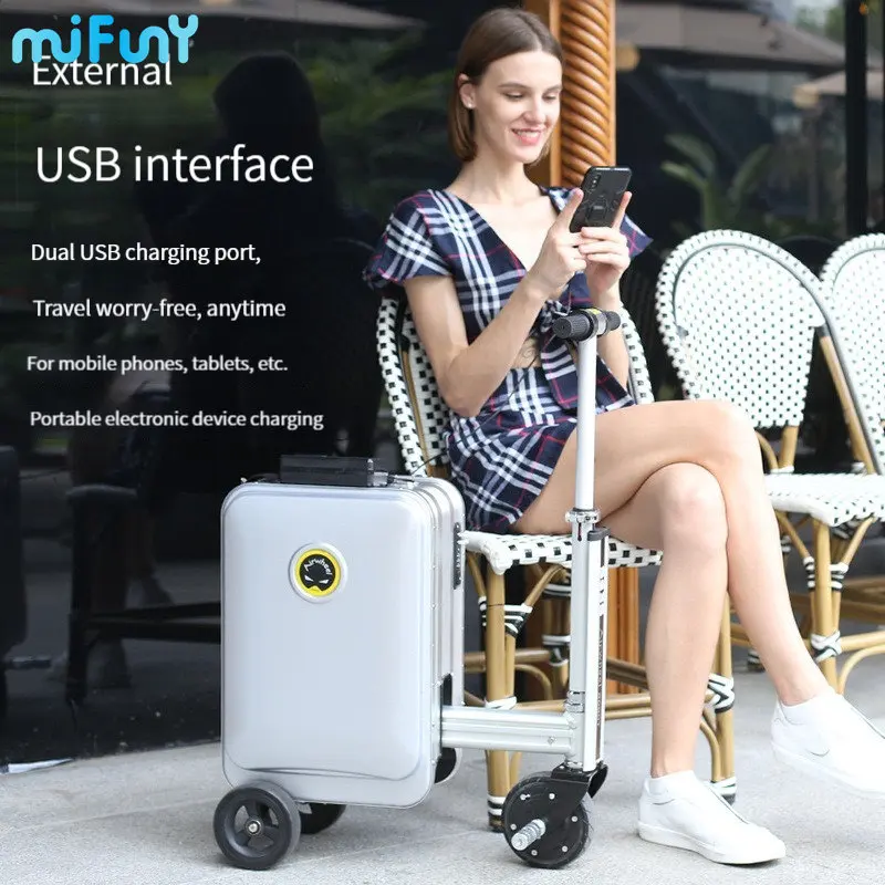 MIFUNY SE3S Electric Luggage Travel Riding Suitcase The Ultra-light Mobility Scooter USB Charging Carry on Luggage with Wheels