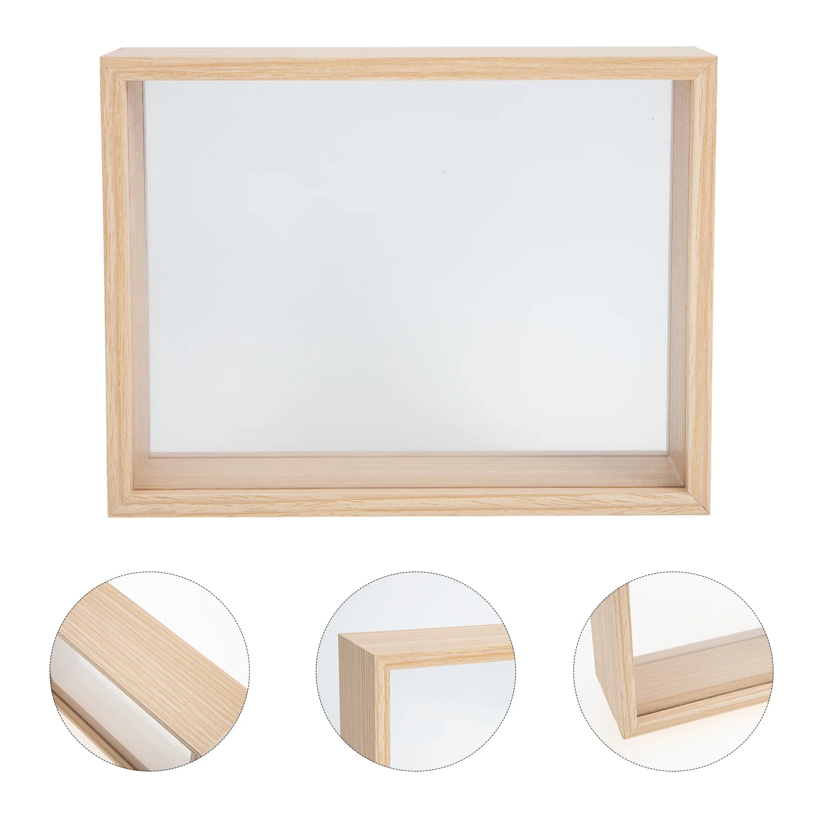 

Frame Photo Box Display Flower Specimen Picture Frames Shadow Memory Case Pressedtable Dried Deskwood Floating Deep Keepsake Dry