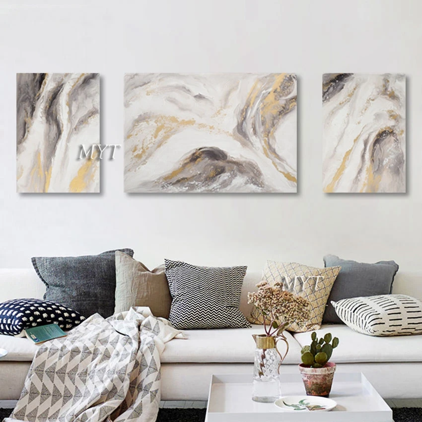 Акриловая Настенная роспись без рамки Современная гостиная декоративные