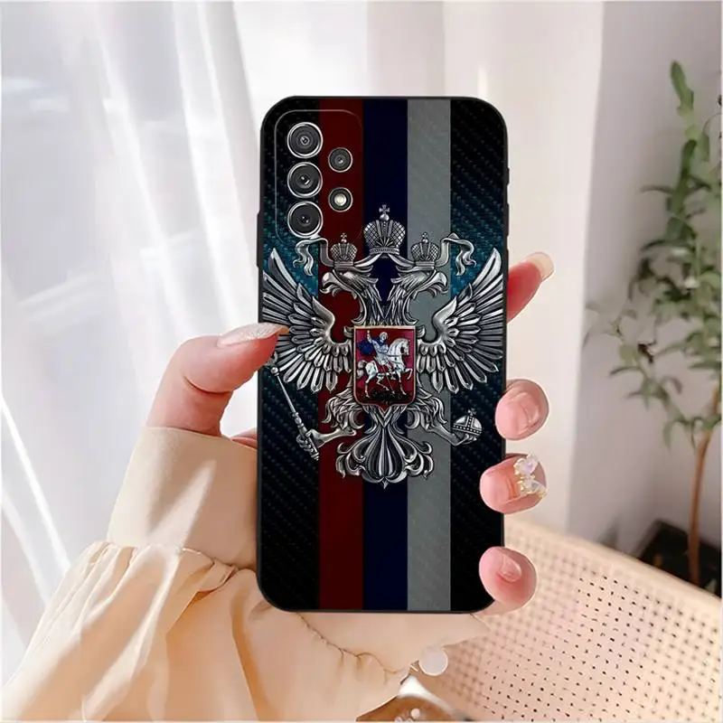 Чехол для телефона с флагом российского национального герба Samsung M31S M30 M51 M10 M11 M20 M21