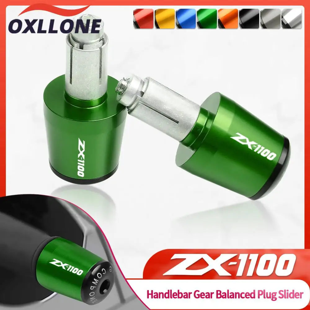 

ZX1100 Motorcycle CNC Handlebar Grips Slider Cap Plug Aluminum Bar End For Kawasaki ZX-11 ZZR 1100 ZZR1100 1990-2001 1991 1992