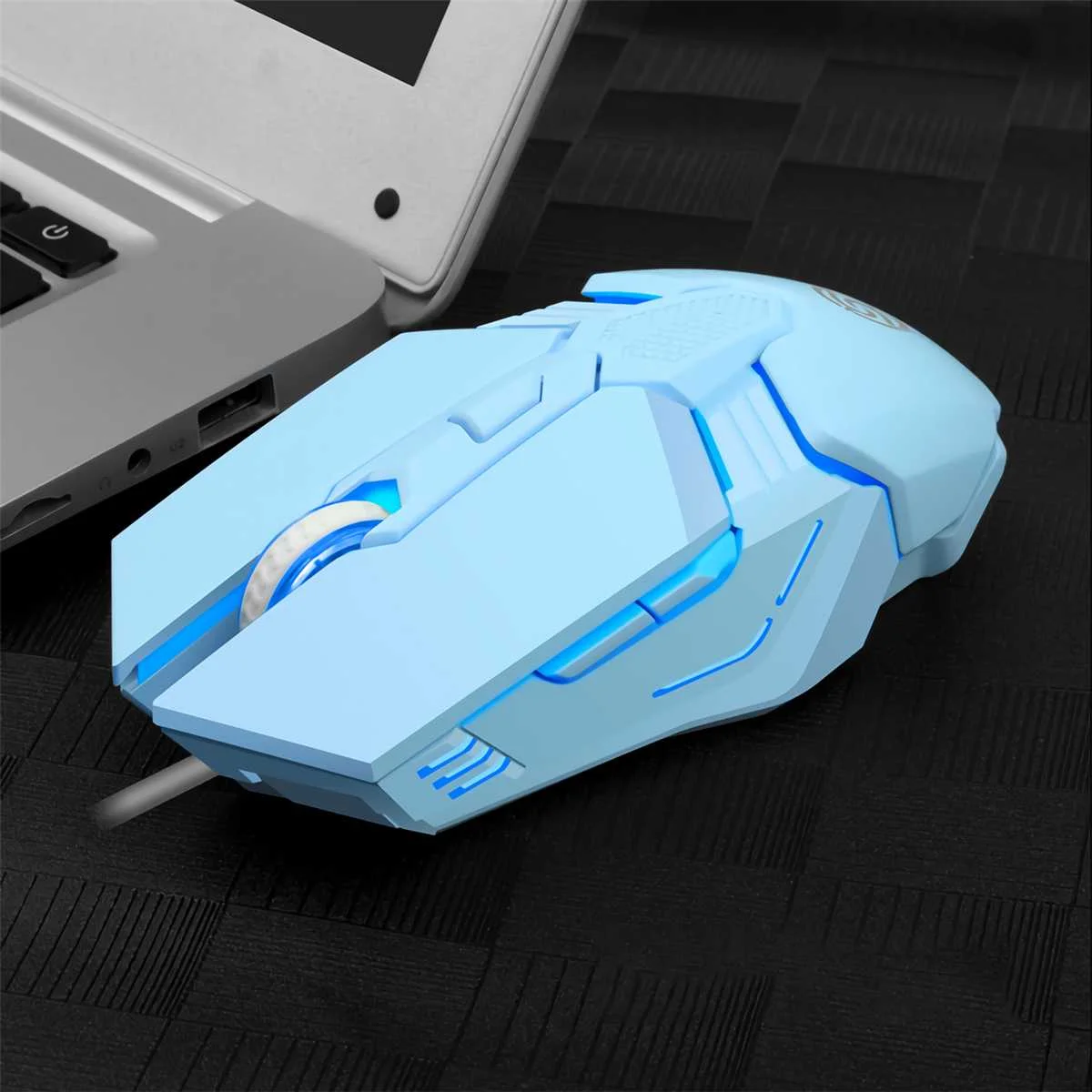 Проводная Механическая мышь M12, USB Проводная игровая мышь RGB 3200DPI с регулируемыми 6 кнопками, мышь для компьютера, ноутбука, ноутбука