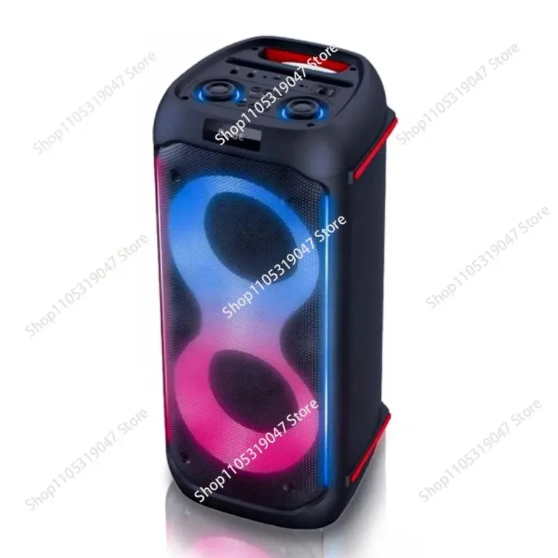 Фото Портативная акустическая система Party Box 710 с Bluetooth, мощным басом, крутой подсветкой и функцией караоке для вечеринок на открытом воздухе №2
