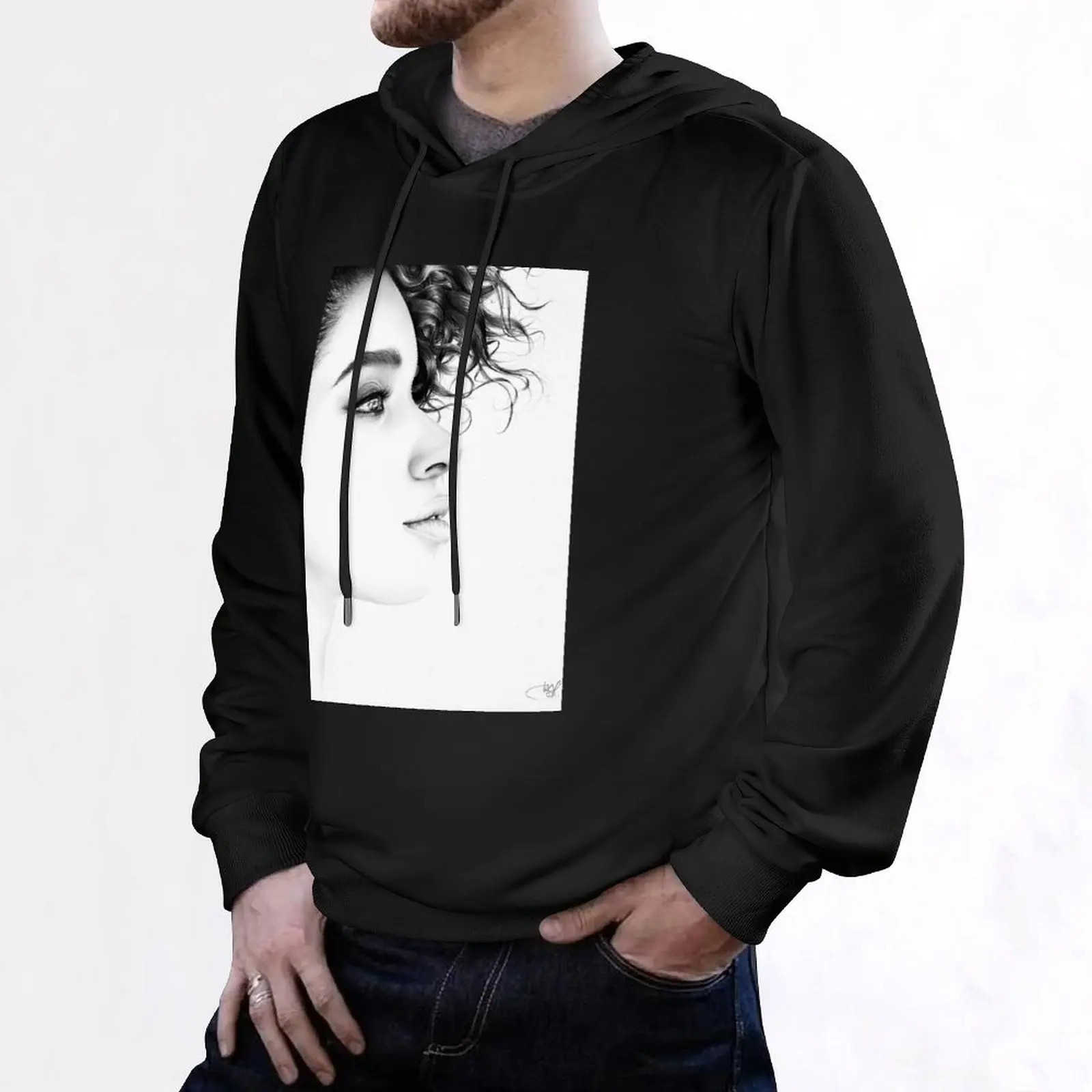 Lianne La Havas минимальный портретный пуловер с капюшоном мужская одежда осенние