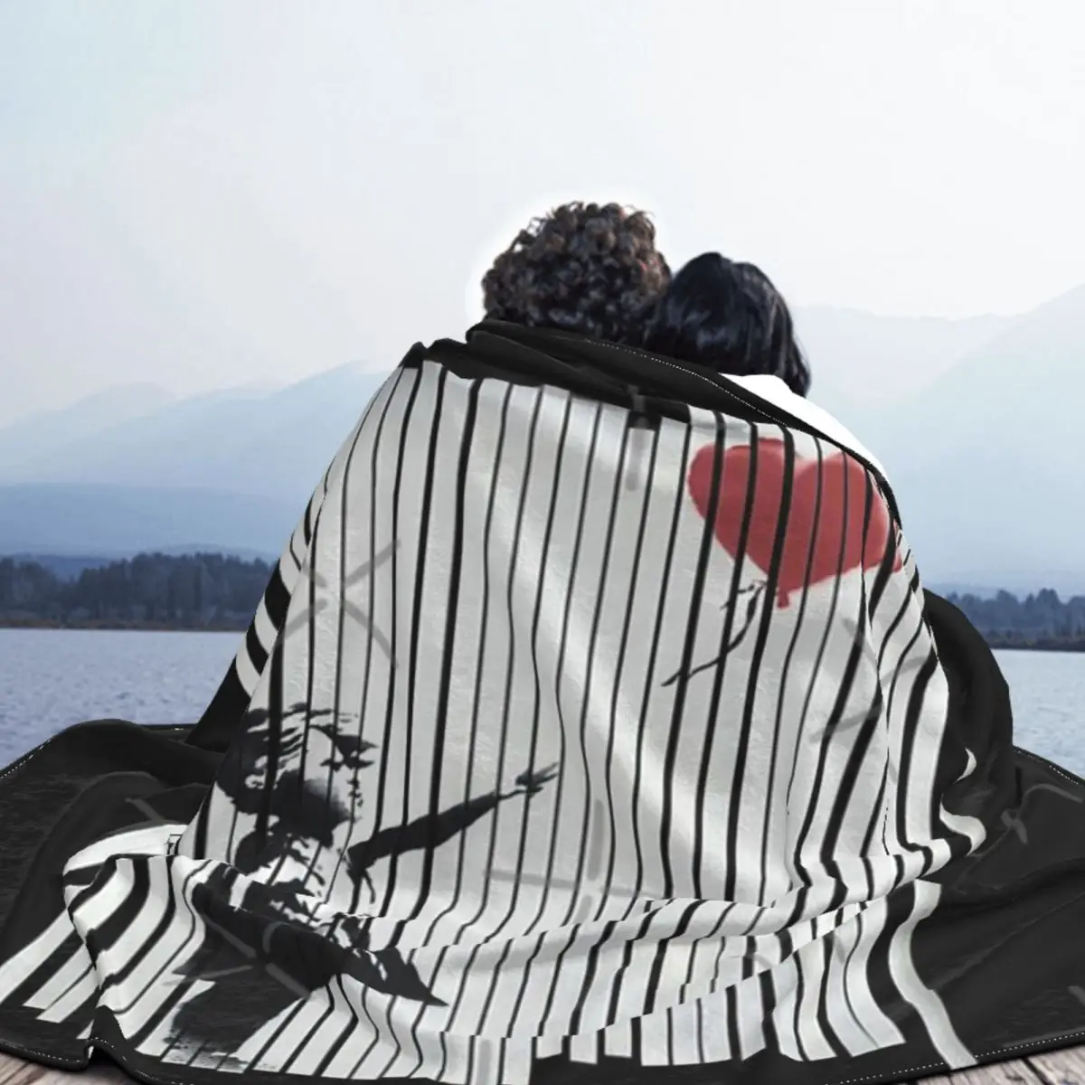 Эй я зафиксировал это Бэнкси измельченный воздушный шар одеяло украшение для