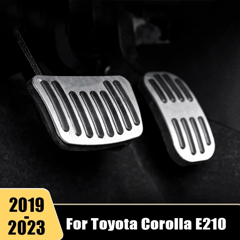 

For Toyota Corolla E210 12th 2019 2020 2021 2022 2023 Aluminum Car Accelerator Footrest Pedals Plate Brake Pedal Non Slip Cover
