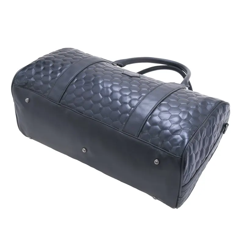 Luxury Women's Quilted Leather PU Weekender Travel Duffel Bag