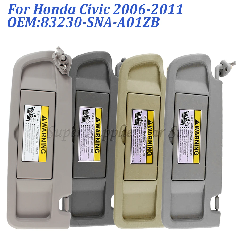 83230-SNA-A01ZB для Honda Civic 2006 2007 2008 2009 2010 2011 левый и правый пассажирские солнцезащитные