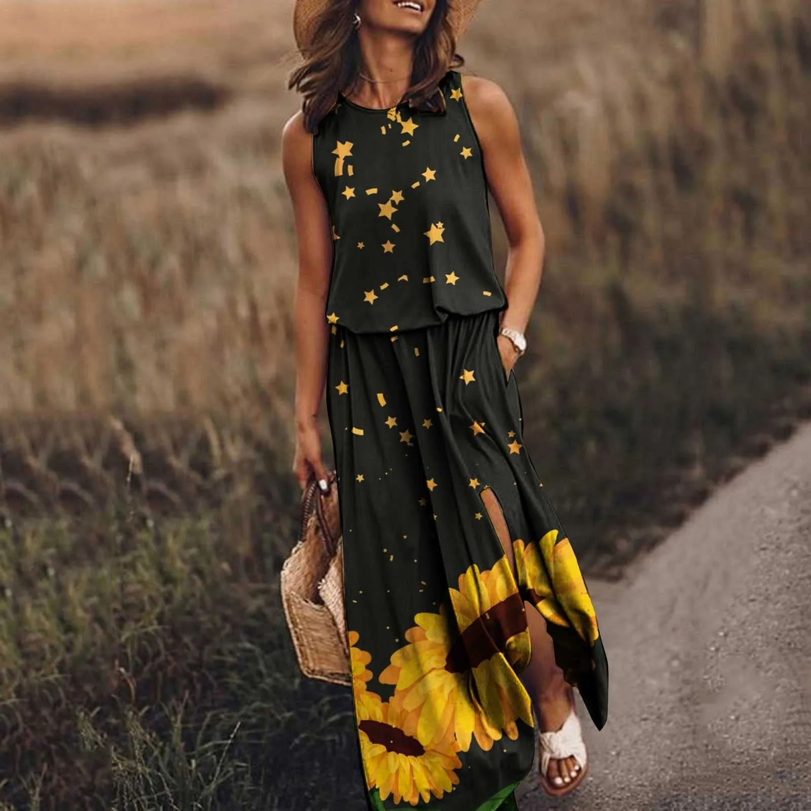 

Женское платье с эластичным поясом, Модное Элегантное летнее платье со строчкой, женское модное плать, 2023