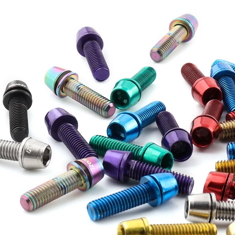 MUQZI 6 шт. M5x17 мм болты выноса велосипеда винт руля с шайбой MTB дорожный велосипедный