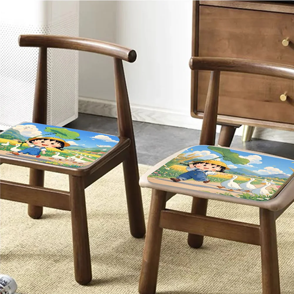 Милая Подушка Для Сиденья C-Chibi M-Maruko-Chan Квадратное Полиэфирное Волокно Домашний