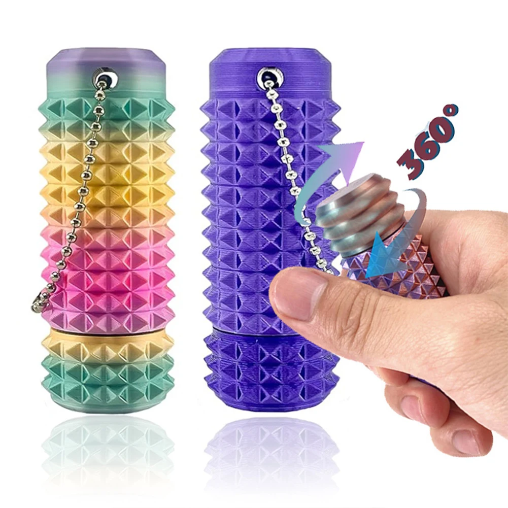 Фото Новый мини-брелок-антистресс Little Ouchies Fidget Spiky Grippie Stim для снятия тревоги, позитивный подарок №1