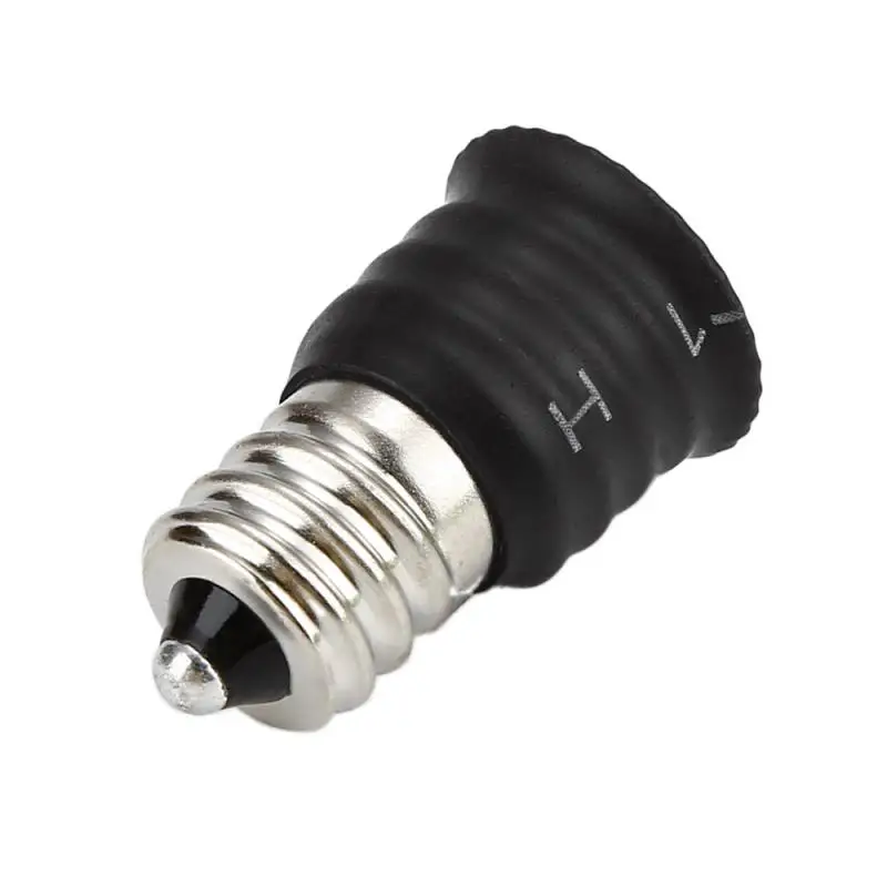 

E12 To E14 Socket LED Lamp Adapter Light Bulb Base Converter Screw Bulb Holder Copper Plated Nickel Lamp Socket Changer Adater