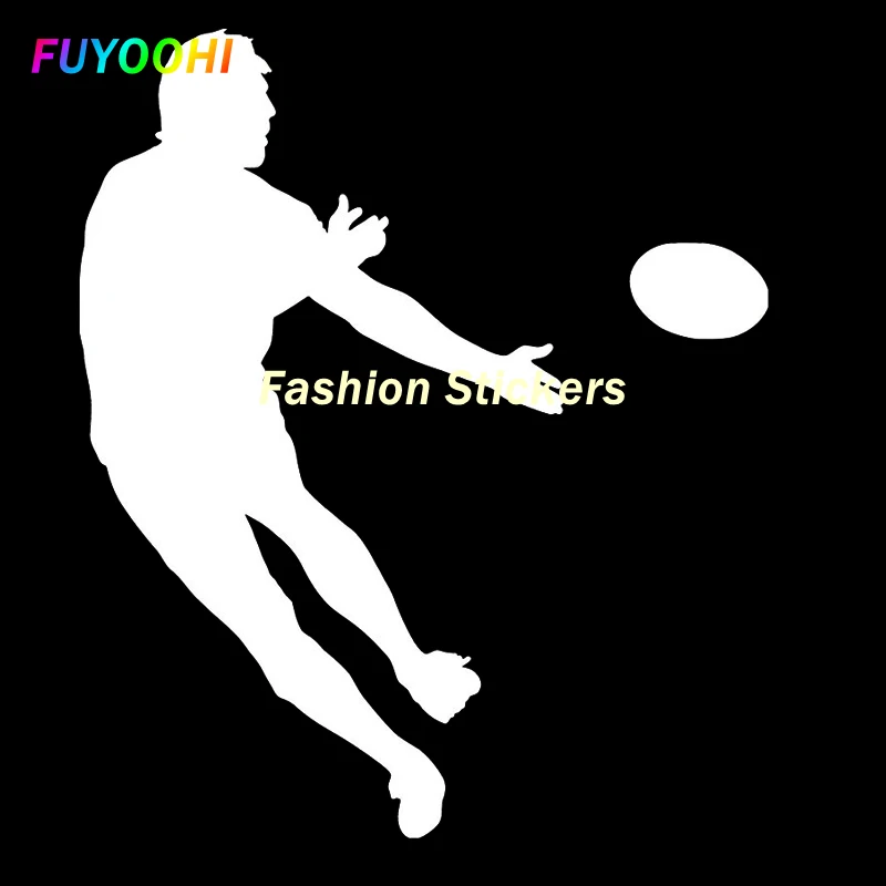 

FUYOOHI Exterior/Protection Fashion Stickers RUGBY PLAYER Vinyl Decal Handsome and Cool Stickers Car Accessories PVC Car Sticker