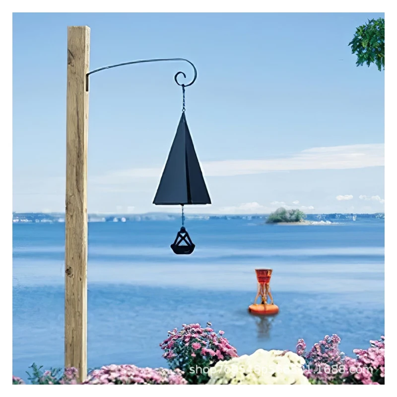 

Новый Открытый колокольчик треугольник креативный домашний двор железная металлическая подвеска-колокольчик украшения