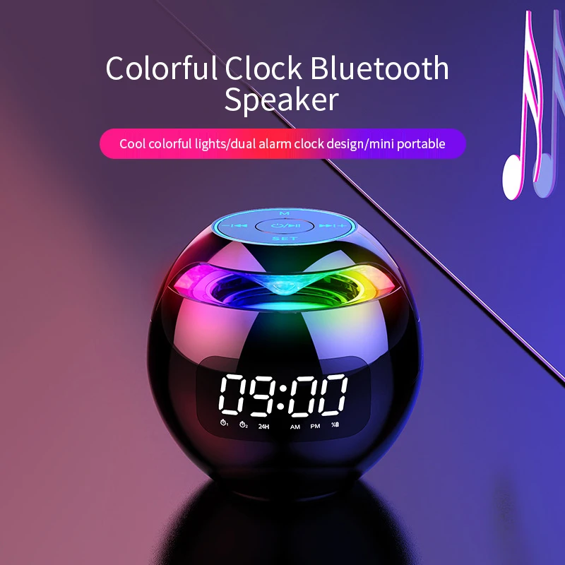 Bluetooth динамик Будильник Электронный FM-радио светодиодные цифровые часы стол
