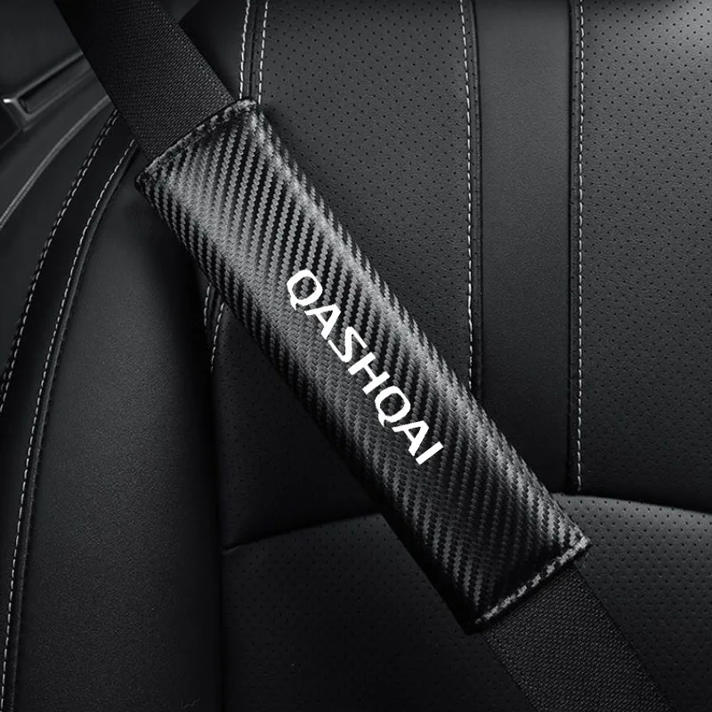

Carbon Fiber Car Seat Belt Shoulder Pad Cover Comfort Harness Pads Car Seat Belt for QASHQAI J10 X-TRAIL JUKE Car Accessories