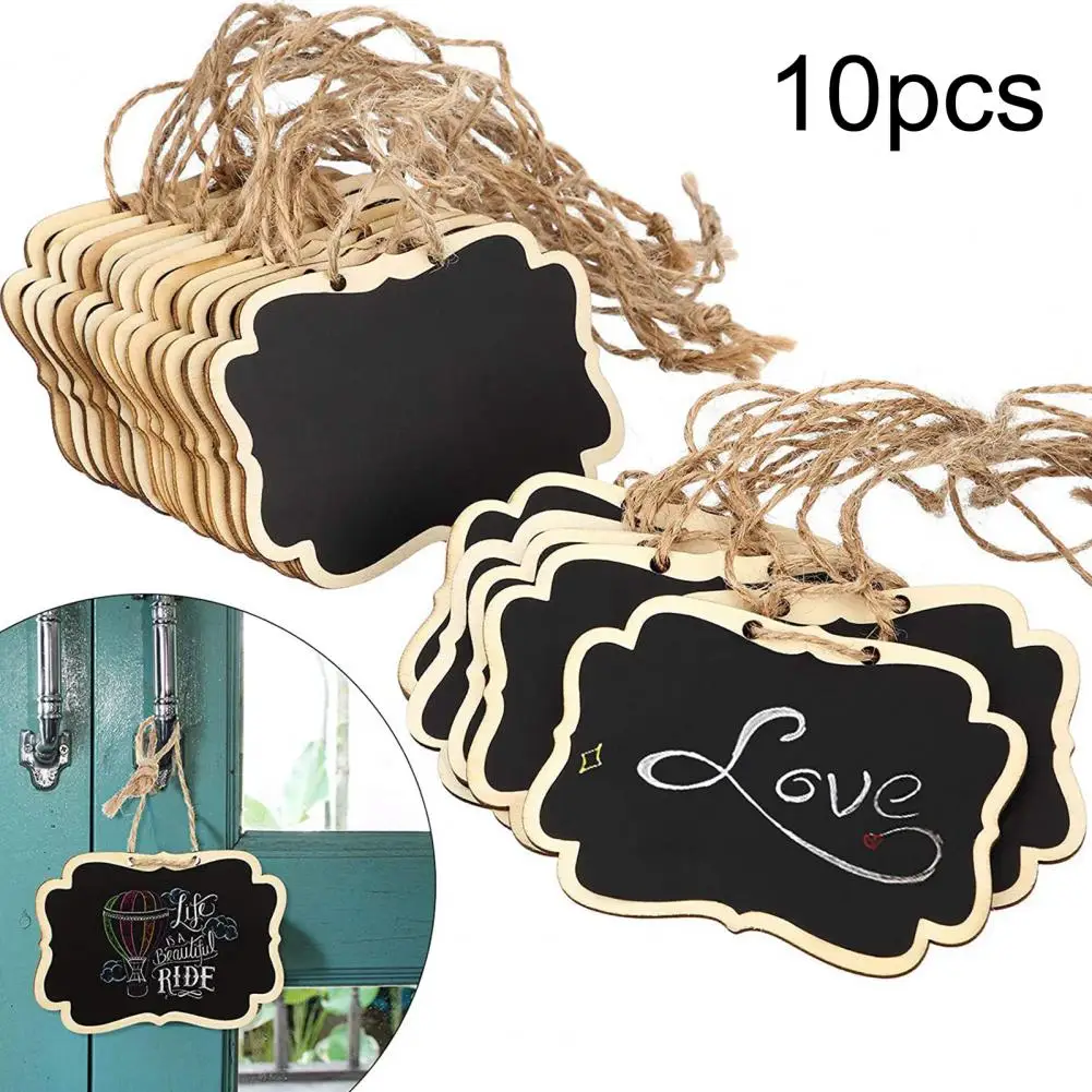 

Полезные подвесные доски для сообщений, многофункциональная деревянная мини-доска, знаки, пищевые этикетки, легкие доски для сообщений, украшение для вечеринки