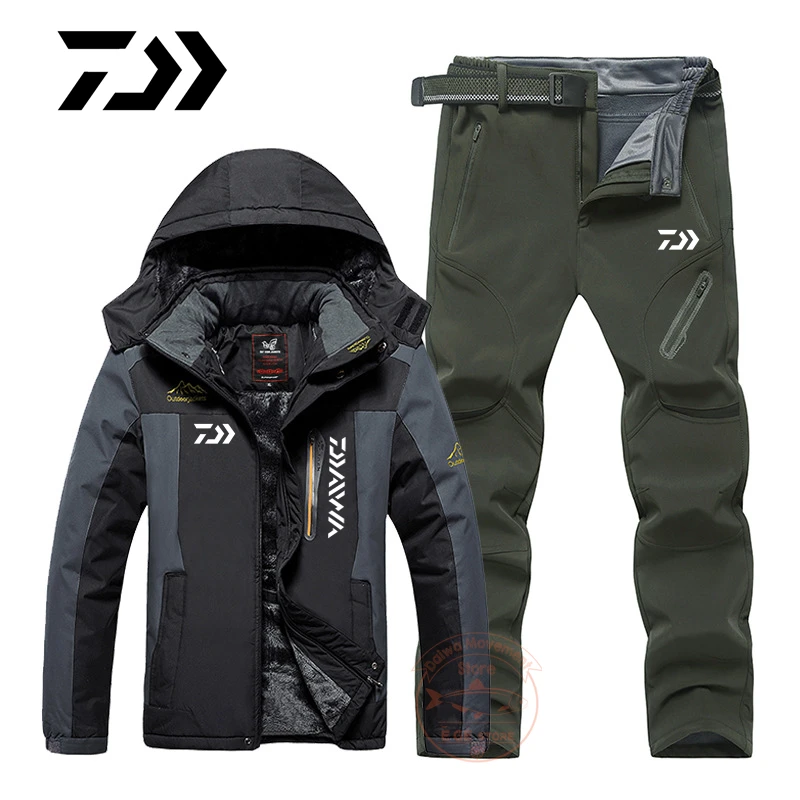 

Новая мужская рыболовная куртка Daiwa на осень и зиму, ветрозащитная Водонепроницаемая теплая куртка, уличный костюм для путешествий, кемпинга, езды на велосипеде, пешего туризма, рыбалки