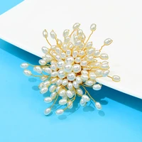 cindy xiang new handmade pearl flower brooches for women elegant wedding fashion pin white color high quality