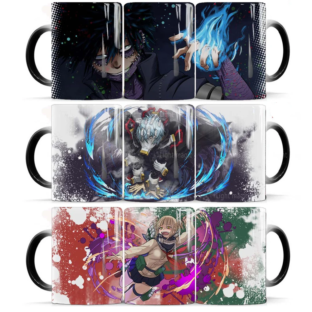 

41styles My Hero Academia Coffee Mug 11oz Ceramic Heat Sensitive Color Changing Tea Mug Cup Boy Friend Husband Birthday Gift