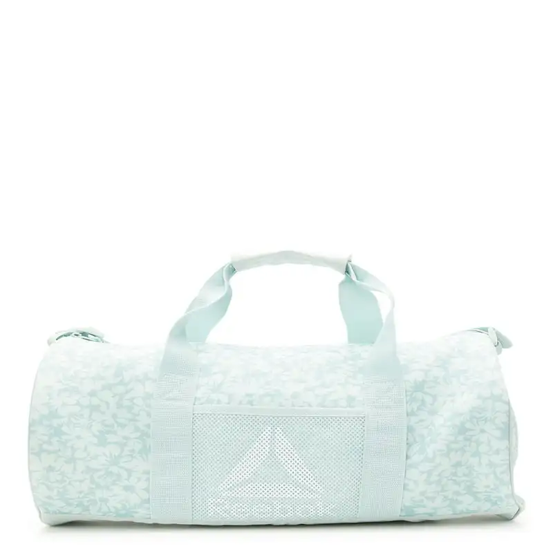Chic, Lightweight Women's Green Plyo Print Duffel Handbag with Adjustable Shoulder Strap - Spacious and Perfect for Travel & Eve