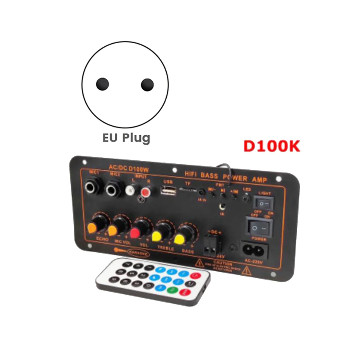 Стандартная плата усилителя Bluetooth D100 автомобильный усилитель материнская 12 В