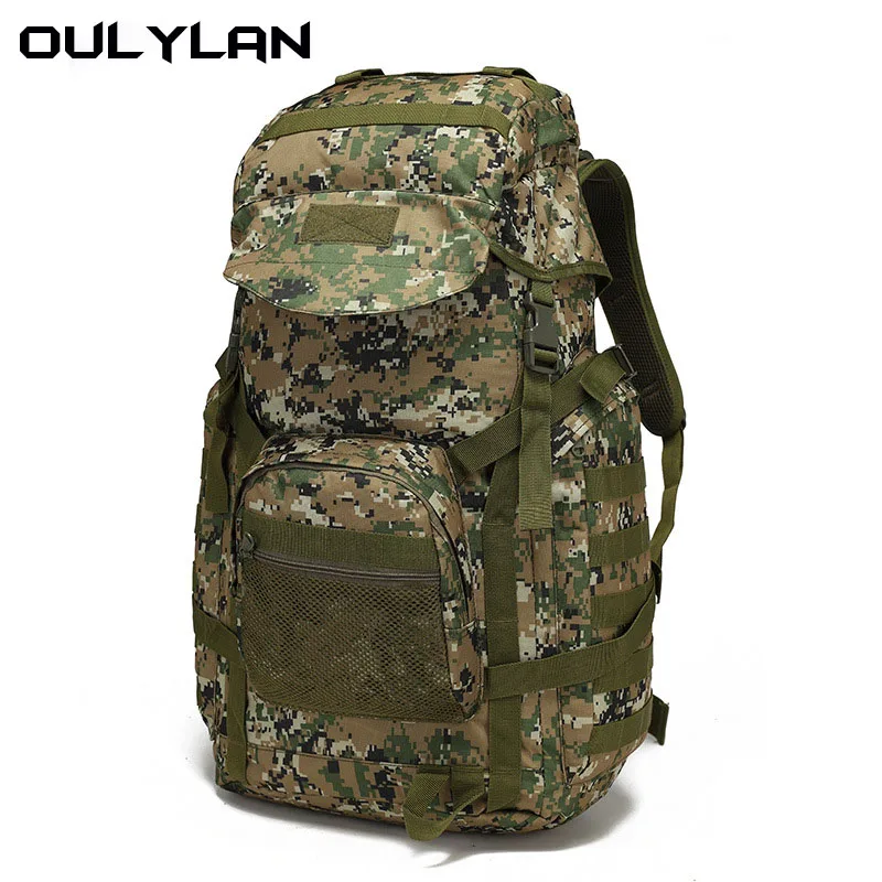 

Oulylan Upgrade Outdoor Sports Tactical Backpack 50L Large Capacity Bag Camouflage Waterproof Climbing Mountaineering Hiking Bag