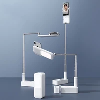 portable phone holder selfie ring light mini desk led fill lights 3200 5500k with 1000mah battery for video youtube tiktok